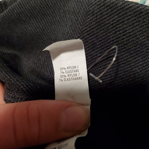 Aerie Offline Dark Charcoal Gray Ribbed High Waisted Cropped Leggings Medium - Picture 10 of 10